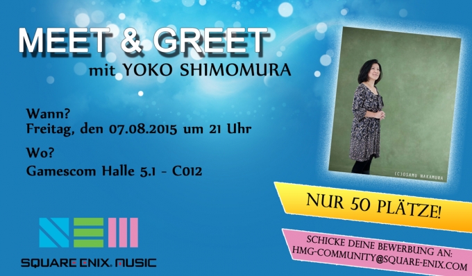 Meet and Greet Yoko Shimomura