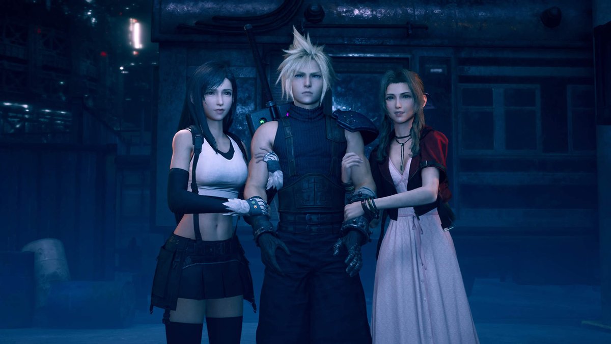 Fan Favorite Scene of Tifa and Aerith Holding Cloud